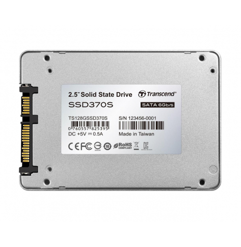 Dysk SSD Transcend  370S 128GB SATA3 2 5'' 7mm Read:Write550/170MB/sAluminum case