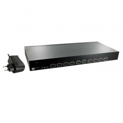 4World HDMI Splitter / Rozdzielacz sygnału HDMI 2x8, funkcja switcha, HDMI 1.3b