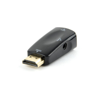 Konwerter HDMI do VGA Gembird z gniazdkiem mini Jack, czarny