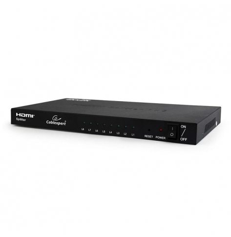 Video Splitter HDMI Gembird 8 portów, 1 Nadajnik -> 8 Odbiorników