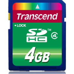 Karta pamięci Transcend SDHC 4GB Class 4