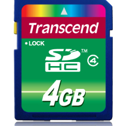 Karta pamięci Transcend SDHC 4GB Class 4