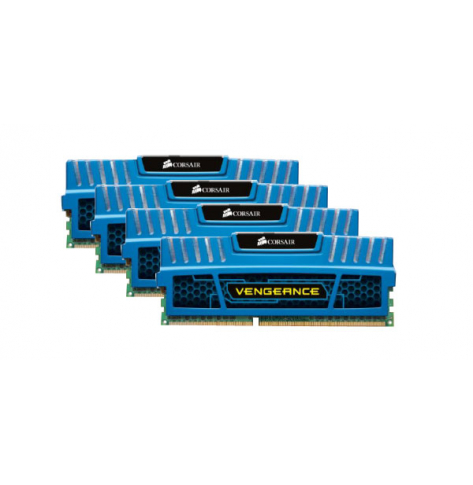 Pamięć Corsair Vengeance 4x4GB DIMM 1600MHz DDR3 CL9 XMP Non ECC with Heatsink Blue