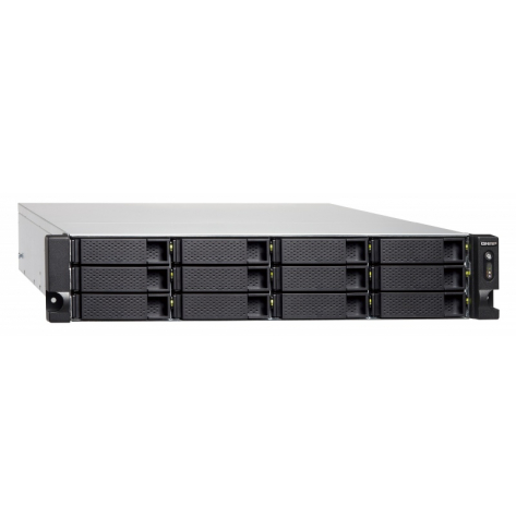 Dysk sieciowy Qnap 12-Bay TurboNAS, SATA 6G, AMD 4C 2,1GHz, 8GB, 4x GbE LAN, 2x10Gb,w/o rails