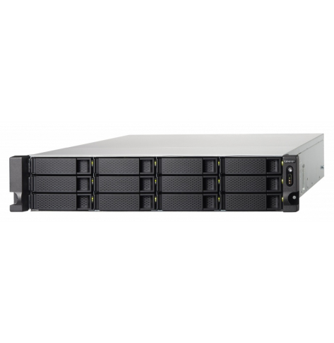 Dysk sieciowy Qnap 12-Bay TurboNAS, SATA 6G, Quad Core 1,5GHz, 4GB, 4xGbE LAN, 4xUSB w/o rails