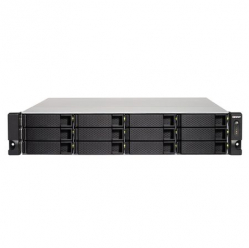 Dysk sieciowy Qnap 12-Bay, SATA 6G, Quad Core 1,5GHz, 4GB, 4xGbE LAN, 4xUSB w/o rails