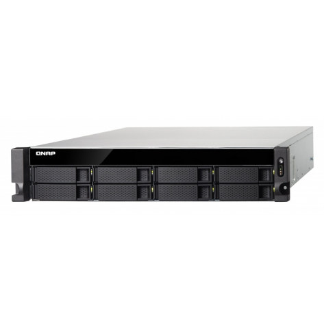 Dysk sieciowy Qnap 8-Bay TurboNAS, SATA 6G, Quad Core 1,5GHz, 4GB, 4x GbE LAN, 4xUSB w/o rails