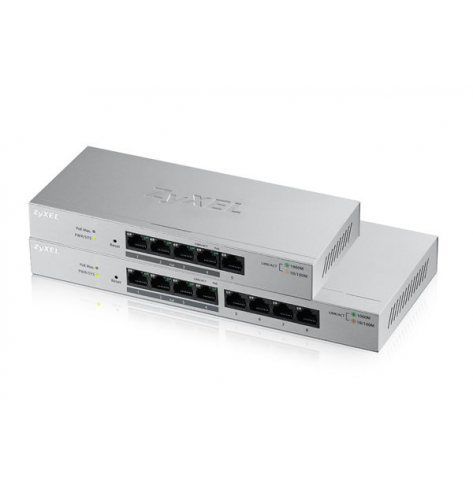 Switch Zyxel GS1200-5HP 5-port GbE Web Smart metal 4x PoE 802.3at 60W fanless