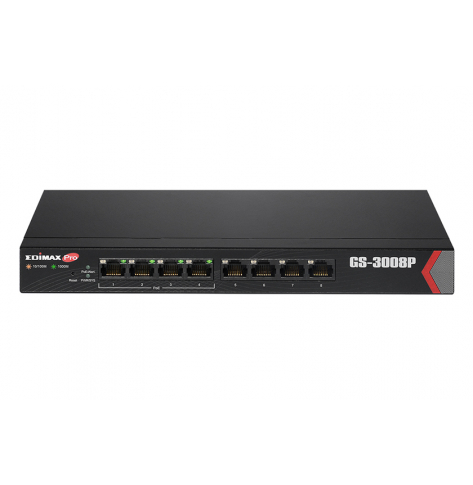 Switch smart Edimax 8 portów 10/100/1000 (4 PoE+)