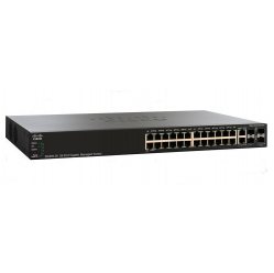 Switch zarządzalny Cisco SG350-20 16 portów 10/100/1000 2 zestawy Gigabit SFP 2 porty Gigabit SFP