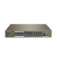 Switch Tenda TEF1126P-24-250W 24 X 10/100Mbps PoE + 1 Gigabit/SFP max. 225W