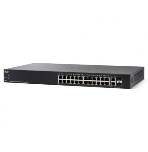 Switch smart Cisco SG250-26HP 24 porty 10/100/1000 (PoE+) 2 zestawy Gigabit SFP