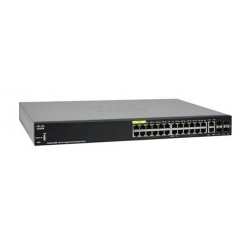 Switch zarządzalny Cisco SG350-28MP 24 porty 10/100/1000 (PoE+) 2 porty Gigabit SFP 2 zestawy Gigabit SFP