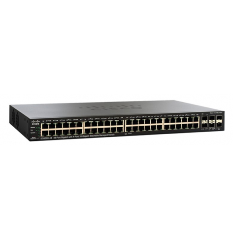 Switch wieżowy Cisco SG350X-48 48 portów 1000Base-T 2 porty combo 10 Gigabit SFP+ 2 porty 10 Gigabit SFP+