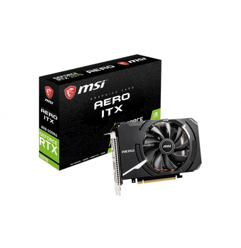 Karta graficzna MSI GeForce RTX 2070 AERO ITX 8GB GDDR6 3xDP+HDMI+USB-C aero itx fan