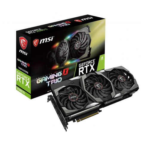 Karta graficzna MSI GeForce RTX 2080 GAMING X TRIO 8GB GDDR6 RGB 3xDP+HDMI+USB-C