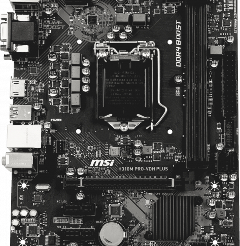 Płyta główna MSI H310M PRO-VDH PLUS LGA1151-v2 2*DDR4 VGA DVI HDMI mATX