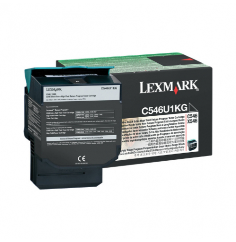 Toner Lexmark C546U1KG black | 8000 str.