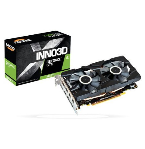 Karta graficzna INNO3D GeForce GTX 1660 Ti Twin X2  6GB GDDR6 3xDP HDMI