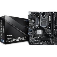 Płyta główna ASRock H310CM-HDV LGA1151 DDR4 2666 4 SATA3 DVI-D D-Sub HDMI
