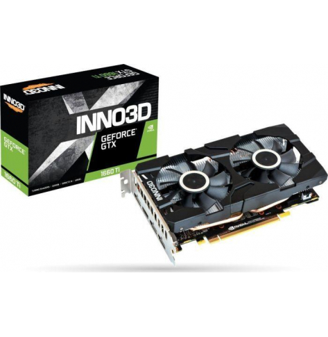 Karta graficzna INNO3D GeForce GTX 1660 TWIN X2 6GB GDDR5 HDMI 3xDP