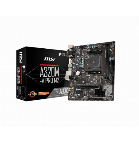 Płyta główna MSI A320M-A PRO AM4 2x DDR4 1PCI-Ex1 4SATA3 6USB3.2