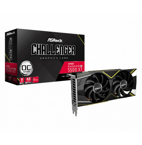 Karta graficzna Asrock RADEON RX 5500 XT Challenger D 8GB OC 128-bit GDDR6 3xDP HDMI