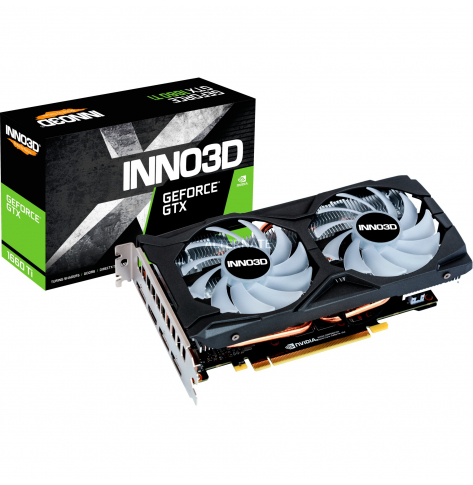 Karta graficzna INNO3D GeForce GTX 1660 TI TWIN X2 OC RGB 6GB GDDR6 HDMI 3xDP