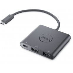 Adapter DELL USB-C to Dual USB-A z funkcją przenoszenia zasilania