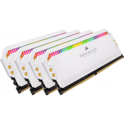 Pamięć CORSAIR DOMINATOR PLATINUM RGB DDR4 32GB 4x8GB 3200MHz CL16 1.35V White