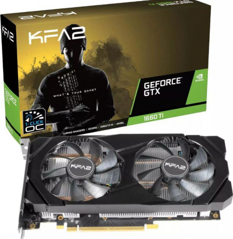 Karta graficzna KFA2 GeForce GTX 1660 SUPER 1-Click OC 6GB GDDR6 DUAL FAN DP HDMI DVI-D