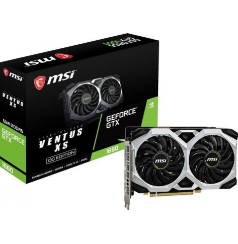 Karta graficzna MSI GeForce GTX 1660 VENTUS XS 6G OC 6GB GDDR5 1xHDMI 3xDP PCI-E 3.0 DX12 ATX