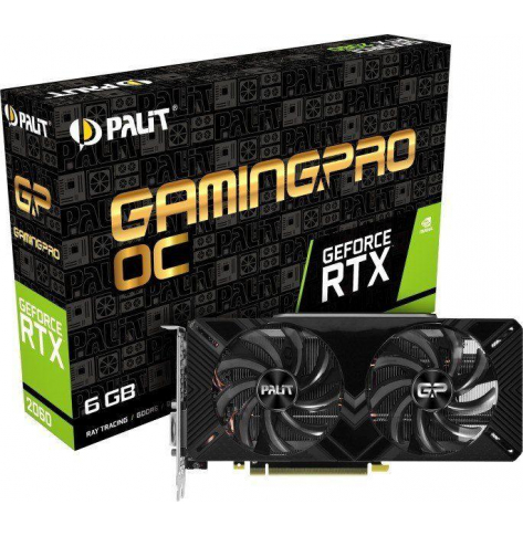 Karta graficzna Palit GeForce RTX 2060 GamingPro OC 6GB GDDR6 192bit DVI HDMI DP