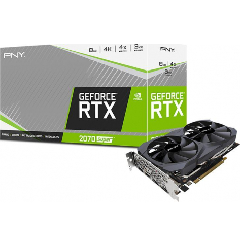 Karta graficzna PNY GeForce RTX 2070 Super XLR8 Gaming OC 8GB GDDR6 256Bit HDMI 3xDP