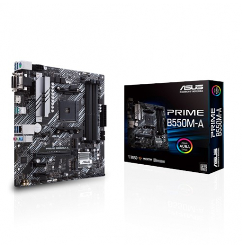 Płyta główna ASUS PRIME B550M-A AM4 DDR4 2xM.2 6xSATA PCIe 4.0 1Gb Ethernet mATX MB