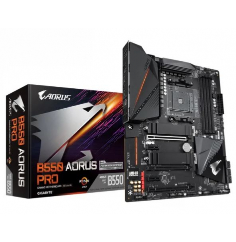 Płyta główna GIGABYTE B550 AORUS PRO AC AM4 DDR4 2xM.2 6xSATA WIFI 802.11a b g n ac ATX MB