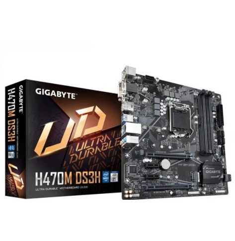 Płyta główna GIGABYTE H470M DS3H LGA 1200 DDR4 2xM.2 6xSATA mATX MB