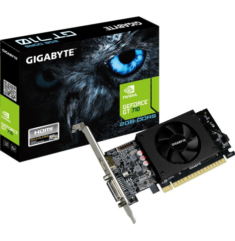 Karta graficzna Gigabyte GeForce GT 710 2GB GDDR5 DVI-I   HDMI