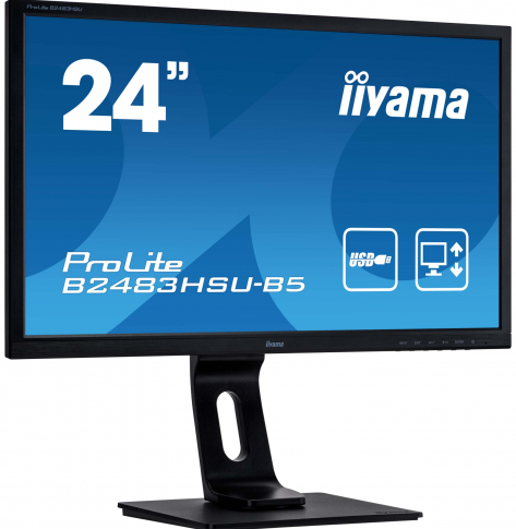 Monitor IIYAMA Prolite B2483HSU-B5 24 FHD LED HDMI czarny EOL