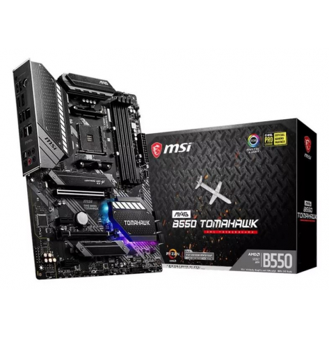 Płyta główna MSI MAG B550 TOMAHAWK ATX MB 4xDDR4 up to 128GB 1xPCIe 4.0  3.0 x16 slot 6xSATA 6Gb s ports 2xM.2 slots(P)