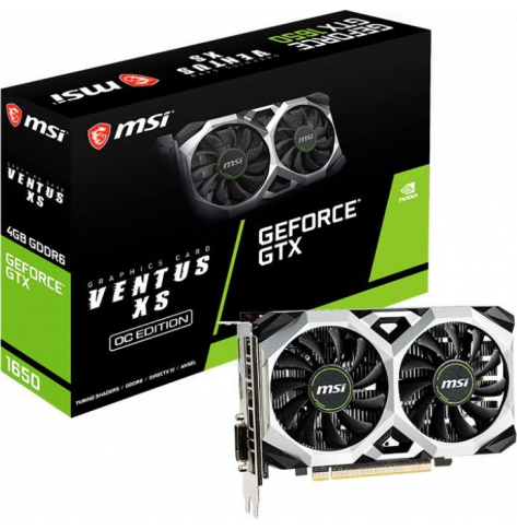 Karta graficzna MSI GeForce GTX 1650 D6 VENTUS XS OC 4GB GDDR6 128bit DVI HDMI DP