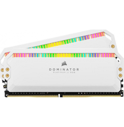 Pamięć CORSAIR DOMINATOR PLATINUM RGB DDR4 16GB 2x8GB 3200MHz CL16 1.35V White