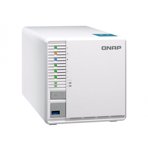 Dysk sieciowy Qnap 3-Bay TurboNAS, Intel Celeron 2C 2,41 GHz, 2GB RAM, 1x1GbE, 1xUSB 3.0