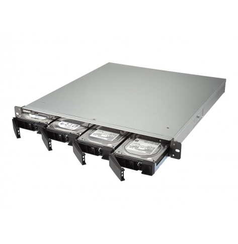 Dysk sieciowy Qnap 4-Bay TurboNAS, SATA 6G, AMD 4C 2,0GHz, 4GB, 4xGbE, 1x10GbE LAN, 2x250W