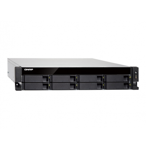 Dysk sieciowy Qnap 8-Bay TurboNAS, SATA 6G, Quad Core 1,7GHz, 4GB, 2xGbE, 2x10Gb SFP w/o rails