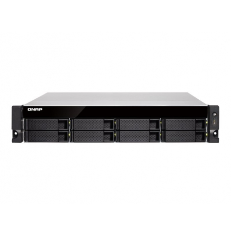 Dysk sieciowy Qnap 8-Bay, Intel i3 4C 3,6 Ghz, 4GB RAM, 4x1GbE, 2x10Gb SFP+, 6xUSB 3.1, 1x300W