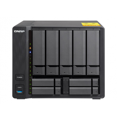 Dysk sieciowy Qnap 9-Bay TurboNAS, SATA 6G, AMD 4-Core 2.0GHz, 2GB RAM, 1xGbE, 1x10Gb SFP+