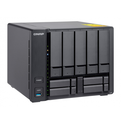 Dysk sieciowy Qnap 9-Bay TurboNAS, SATA 6G, AMD 4-Core 2.0GHz, 8GB RAM, 1xGbE, 1x10Gb SFP+