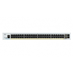 Switch Cisco Catalyst 1000 48-Port Gigabit PoE+ PoE Budget 370W 4 x 1G SFP Uplinks LAN Base