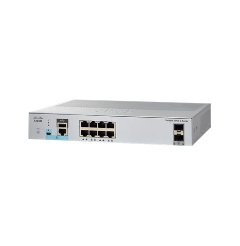 Switch Cisco WS-C2960L-8PS-LL Catalyst 2960L 8 portów 10/100/1000 2 porty Gigabit SFP (uplink)